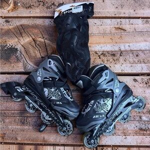 Blade Runner Black and Gray Inline Skates for Kids